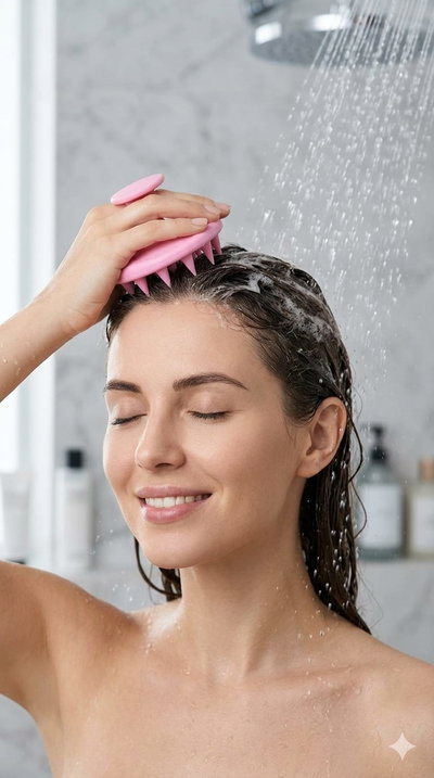 Masajeador Capilar de Silicona