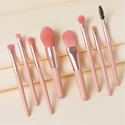 Set de 8 Brochas de Maquillaje Macarons