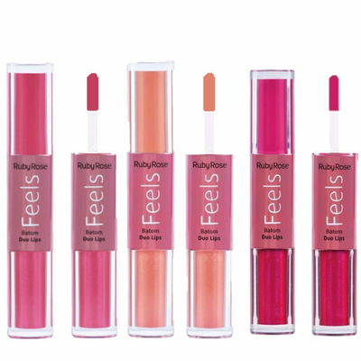 RUBY ROSE Labial Duo Feels Batom Duo Lips HB-8225