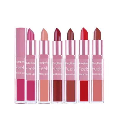 RUBY ROSE Labial Duo Matte HB-8608