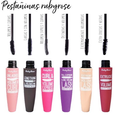 RUBY ROSE Máscara de Pestañas HB-8308