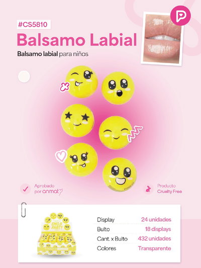 PINK 21 Lip Balm Emoji Party
