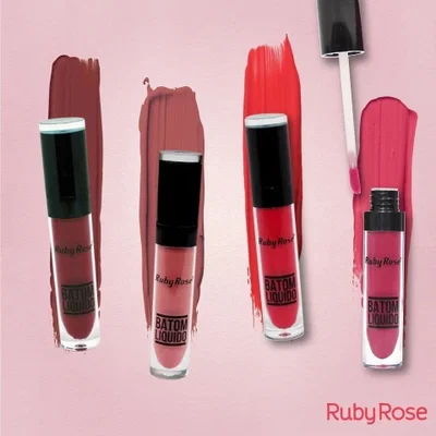 RUBY ROSE Labial Líquido Batom Black HB-8213