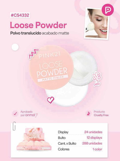PINK 21 Polvo Volatil Traslucido