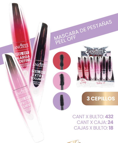 4 ANGELS Mascara de Pestañas Peel Off Extra Volume