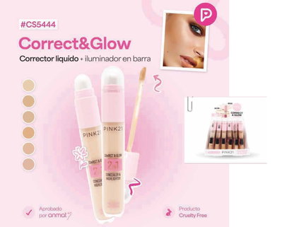 PINK 21 Corrector & Glow 2 en 1