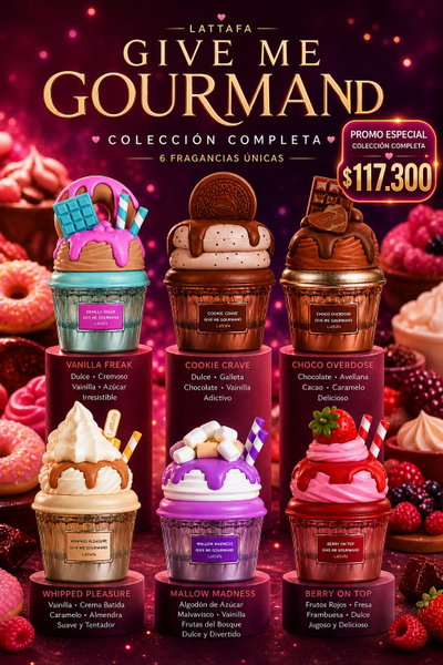 OFERTA Perfumes Give Me Gourmand x6
