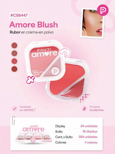 PINK 21 Rubor Crema Amore