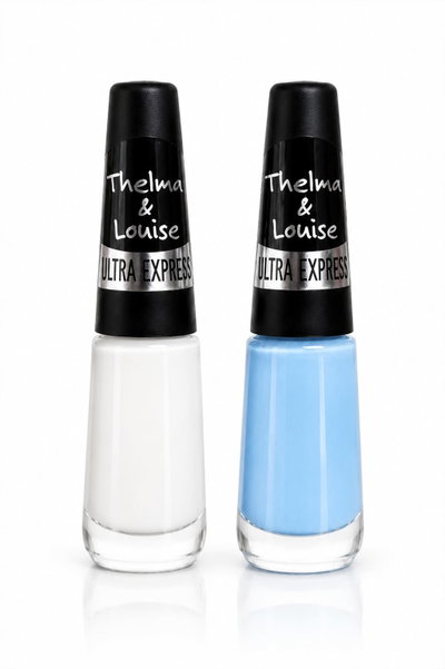 TYL Pack x2 Esmaltes Blanco y Celeste