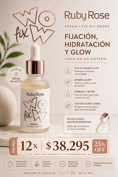 OFERTA Pack x12 Ruby Rose Serum Wow Fix - 25% OFF