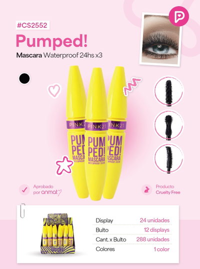PINK 21 Máscara de Pestañas Pumped 