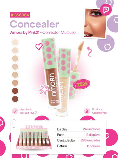 PINK 21 Corrector Liquido Amora