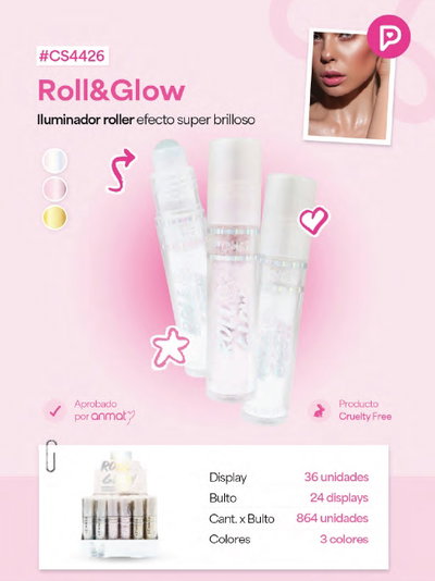 PINK 21 Iluminador Roll On Glow