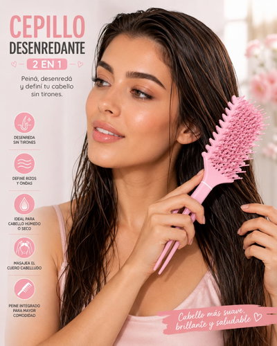 Cepillo Desendredante + Peineton
