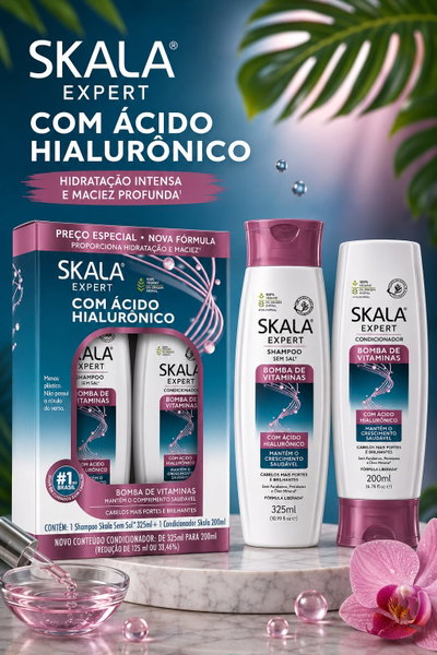 Skala Kit Shampoo + Acondicionador Bomba de Vitaminas