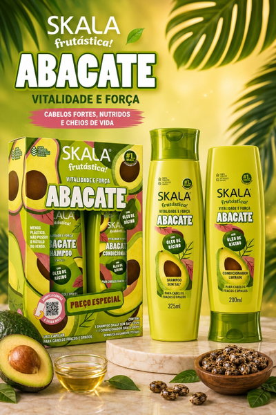 Skala Kit Shampoo + Acondicionador Abacate 