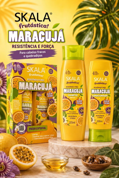 Skala Kit Shampoo + Acondicionador Maracujá