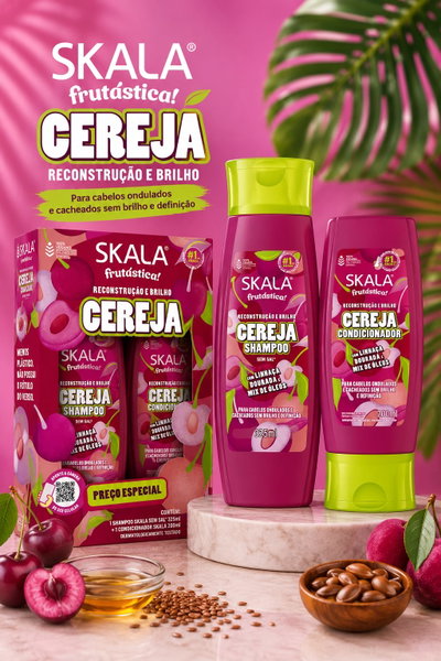 Skala Kit Shampoo + Acondicionador Cereja