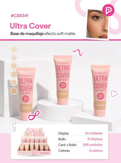 PINK 21 Base de Maquillaje Ultra Cover