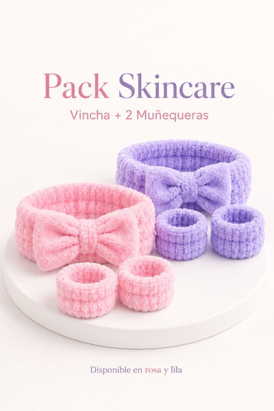 Vincha Spa Moño + Muñequeras