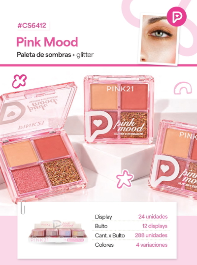 PINK 21 Paleta de Sombras Pink Mood