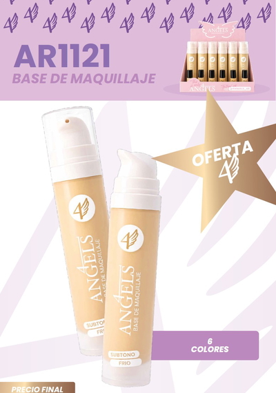 4 ANGELS Base de Maquillaje Vidrio