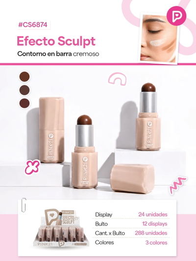 PINK 21 Contorno en Barra Sulpt 3D