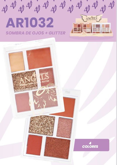 4 ANGELS Paleta de Sombras Mixtas con Glitter