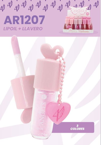 4 ANGELS Lip Gloss + Llavero