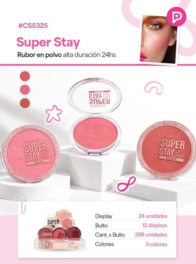 PINK 21 Rubor en Polvo Super Stay