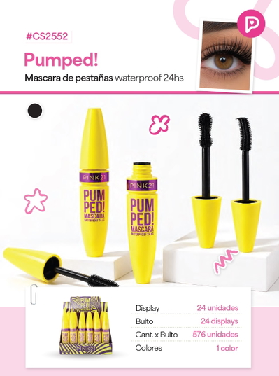 PINK 21 Mascara de Pestañas Pumped