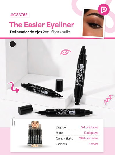 PINK 21 Delineador Fibra + Sello The Easier