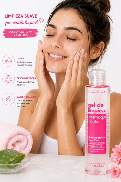 TYL Gel de Limpieza Facial Desmaquillante con Agua de Rosas 160ml