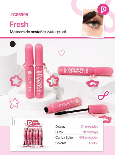 PINK 21 Mascara de Pestañas Fresh + Llavero