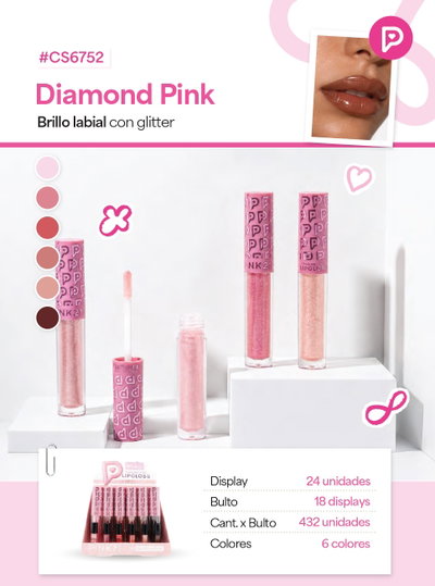 PINK 21 Lip Gloss Diamond Pink