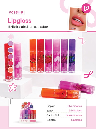 PINK 21 Lip Gloss Roll On 