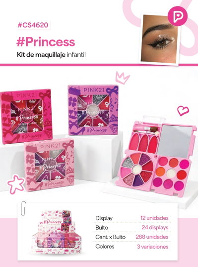 PINK 21 Paleta de Sombras Princess Kit