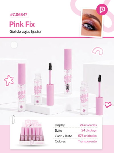PINK 21 Gel de Cejas Transparente Pink Fix