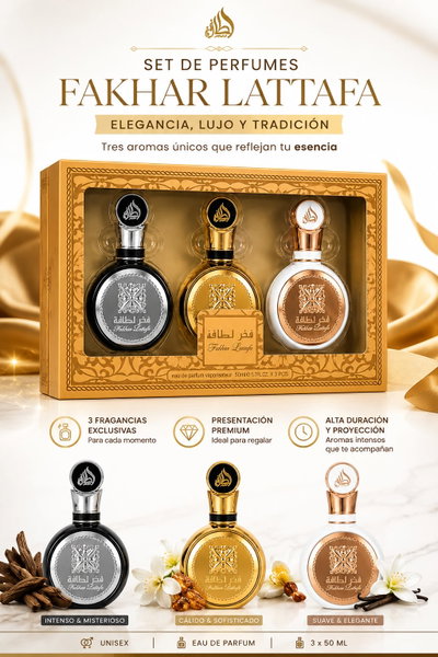 Perfume Grande Arabe - Set x3 Mini Fakhar