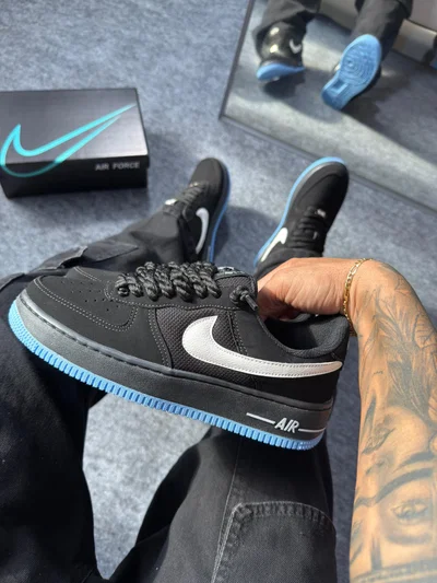 Air Force 1 Full negra/azul