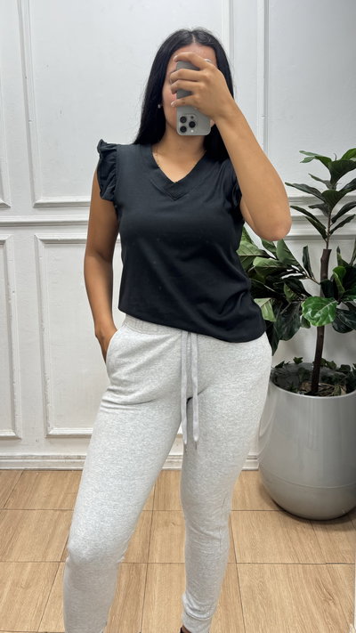 Babucha de algodón gamuzada 