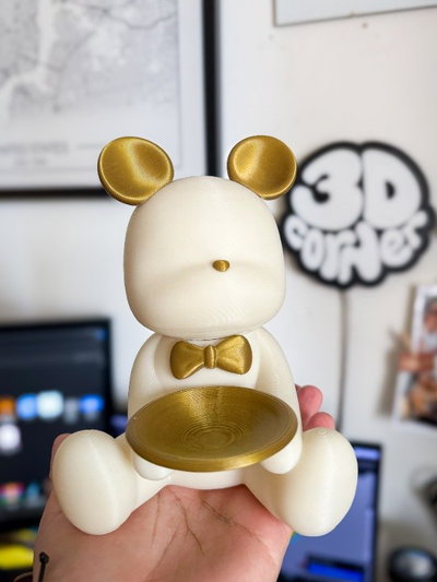 Osito Elegante - Sostenedor de anillos