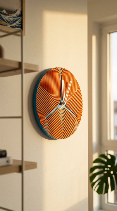 Reloj de Pared Ondulado