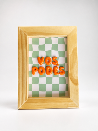 Cuadro Decorativo "Vos Podés"