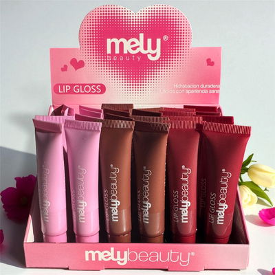 Lip Gloss Mely Beauty – Hidratación Duradera • Brillo Suave • 3 Tonos