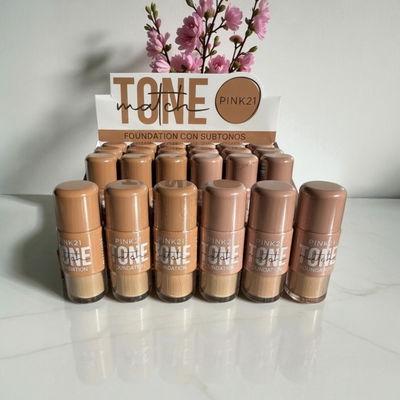 Base Líquida Pink21 Tone – Cobertura Natural • Acabado Uniforme • 6 Tonos