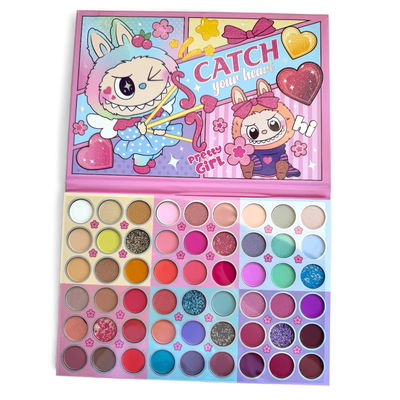 Paleta Catch Your Heart – 54 Sombras Kawaii Ultra Pigmentadas