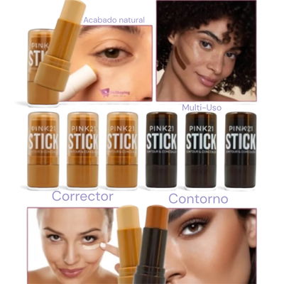 Stick Contorno & Corrector Pink21