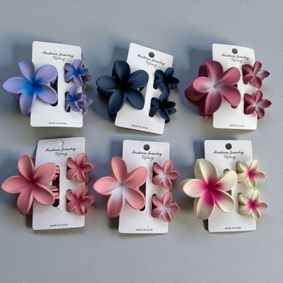 Set de Ganchos Flor Matte Soft Touch – Surtido