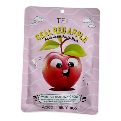 Mascarilla Facial TEI Real Red Apple – Antioxidante & Ácido Hialurónico